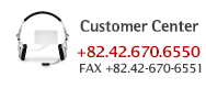 Customer Center +82.42.670.6550